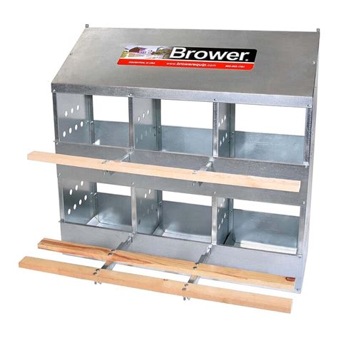 brower galvanized steel hole bird poultry nest chicken brooding box|brower nest perches.